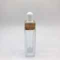 Luxury Clear Empty Glass Serum Cosmetic Dropper Bottle Packaging 30Ml